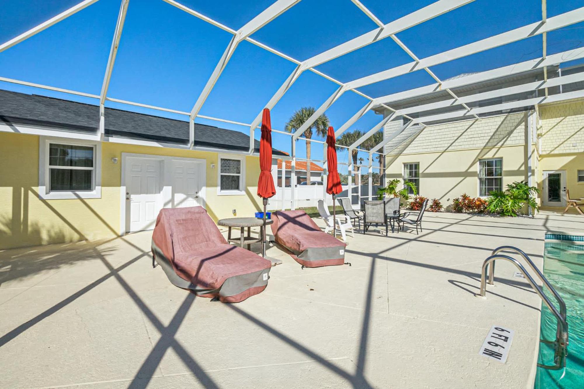 Flagler Beach Bed And Breakfast Pool Jaccuzzi Suite Exterior photo
