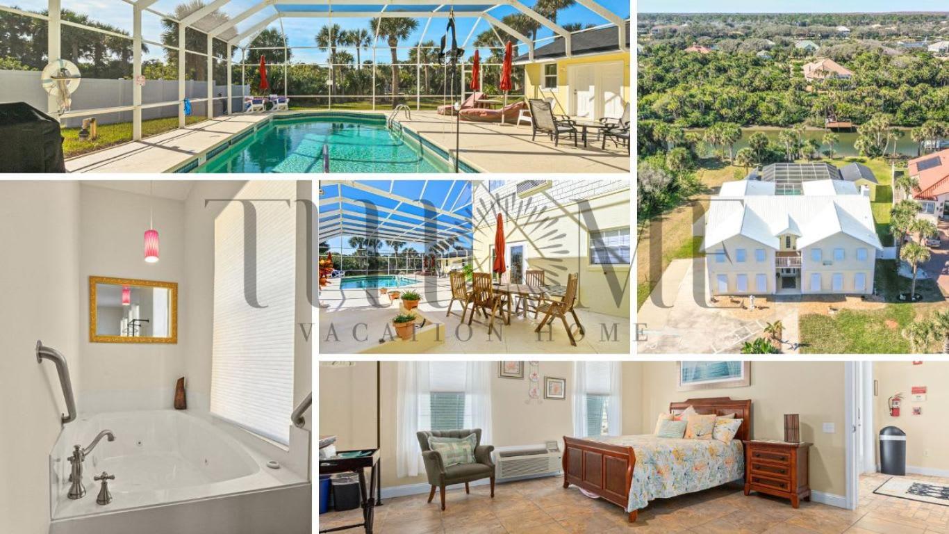 Flagler Beach Bed And Breakfast Pool Jaccuzzi Suite Exterior photo
